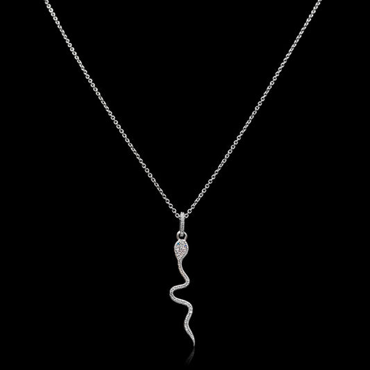 Diamond Snake Pendant