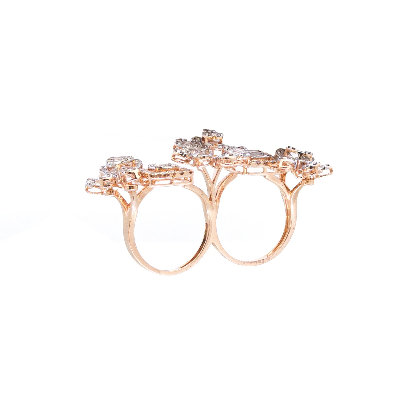 Elegant 14K Rose Gold Diamond Ladies Ring - IGI Certified, Stunning Craftsmanship