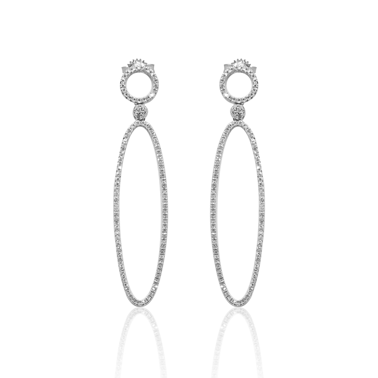14K White Gold Diamond Earrings: Sparkle with Confidence