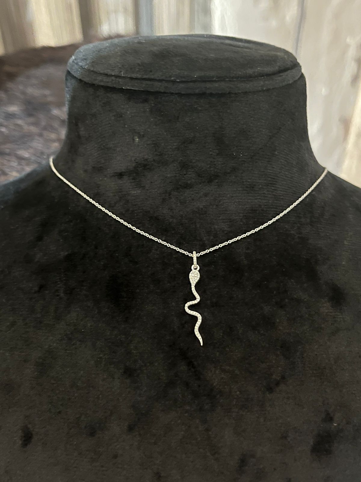 Diamond Snake Pendant