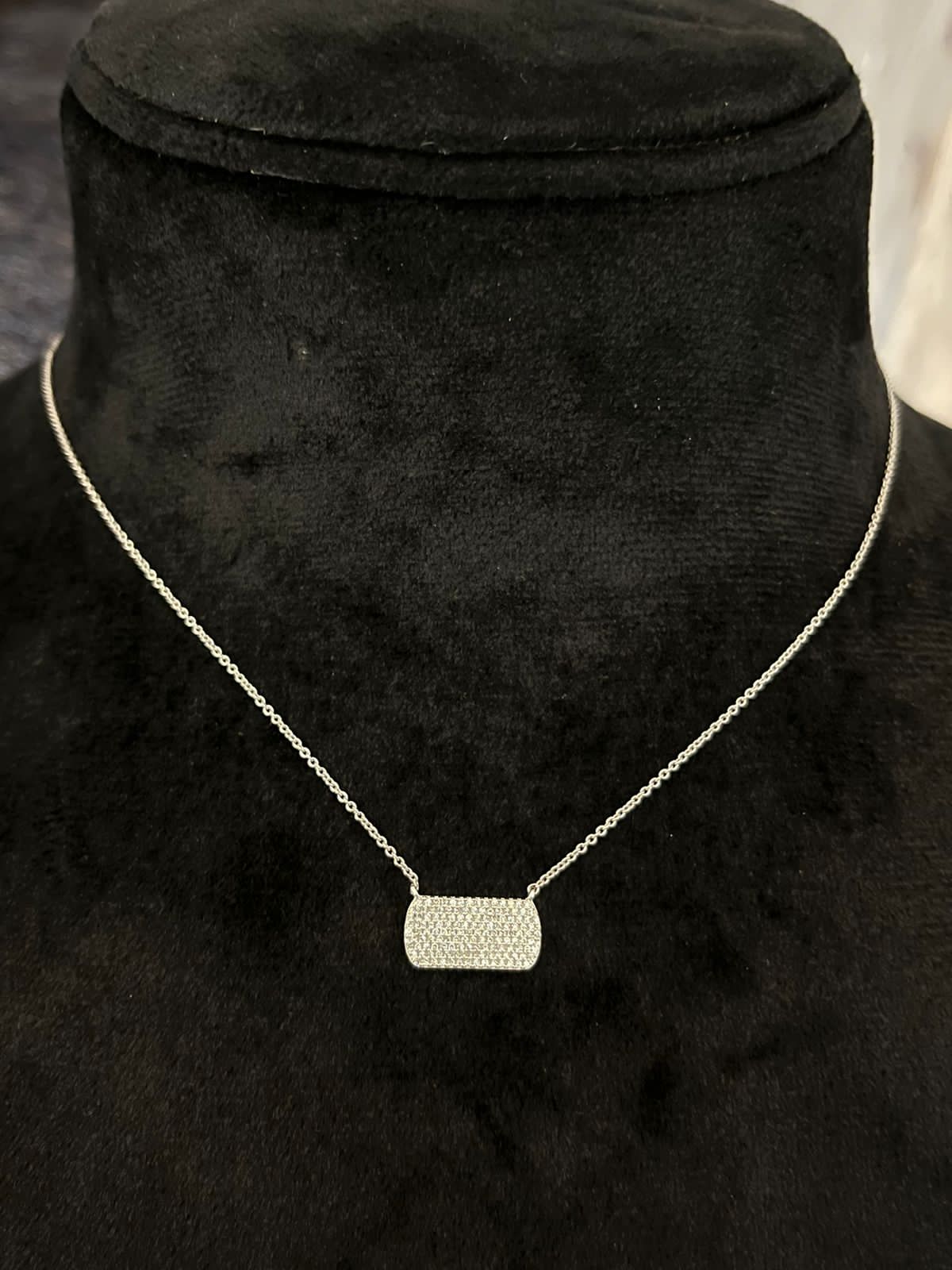 Diamond Tag Necklace