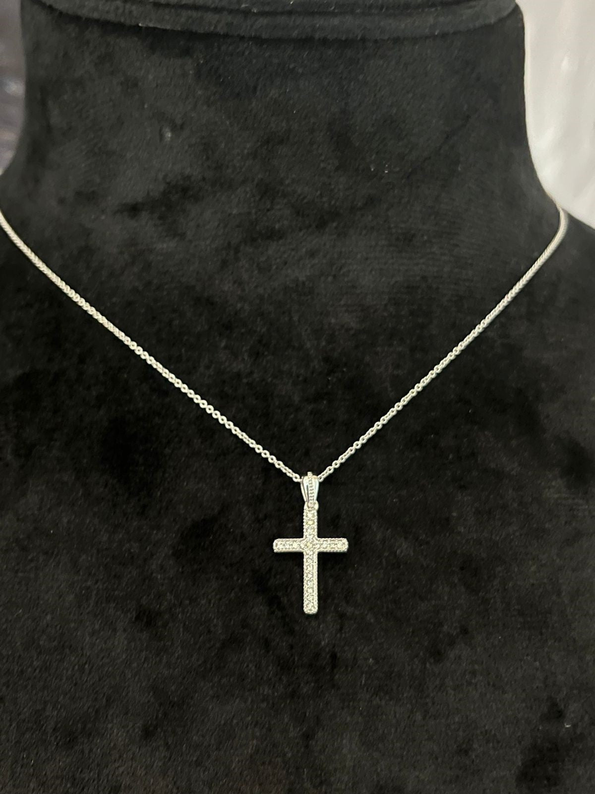 Small Cross Diamond Pendant