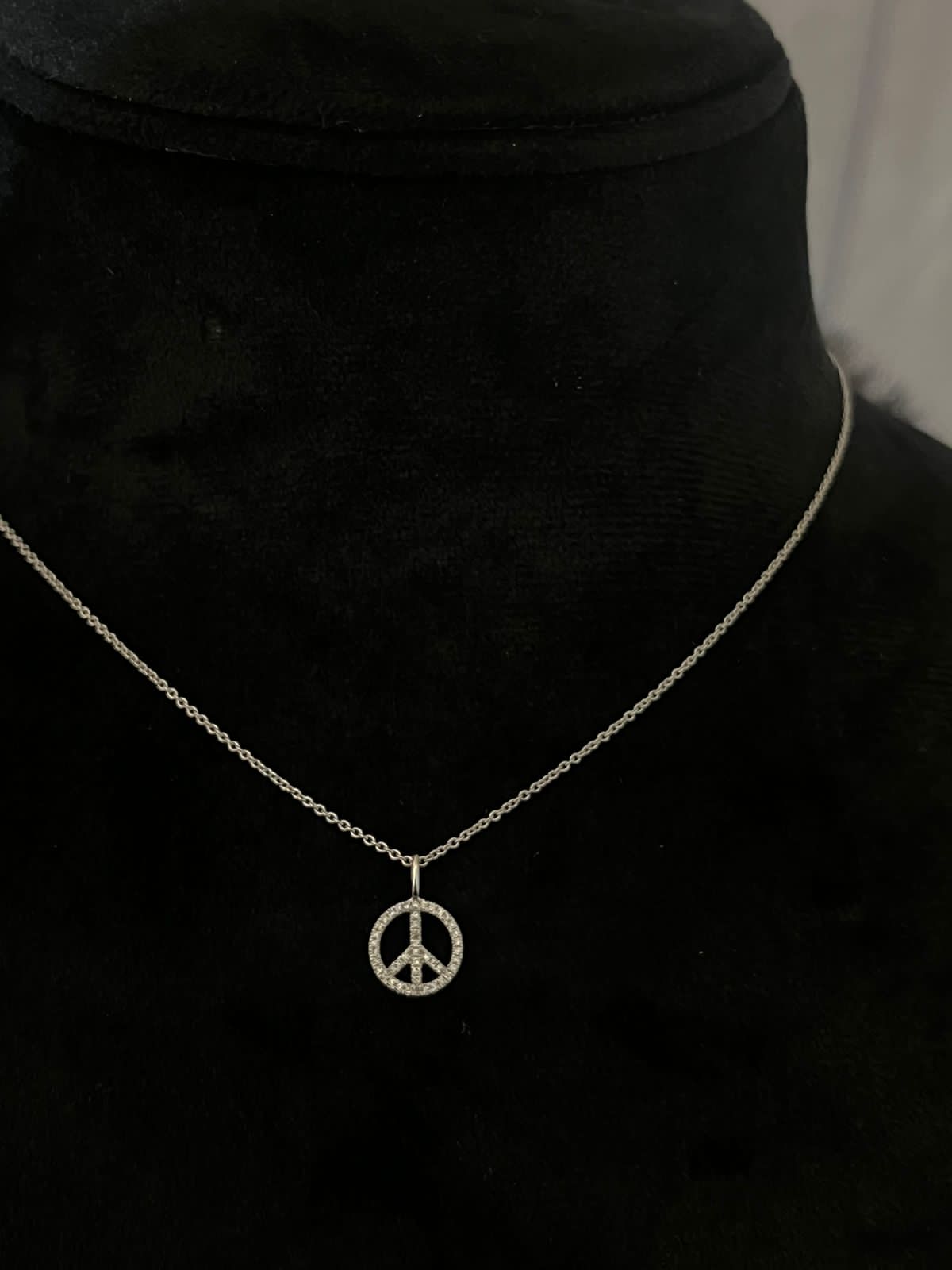 Diamond Peace Pendant