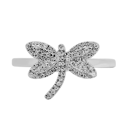 Dragonfly Diamond Ring