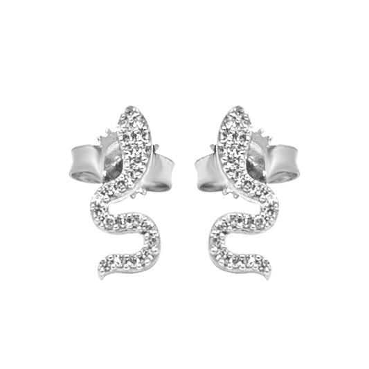 Dazzle with Diamonds: 14K White Gold Studs
