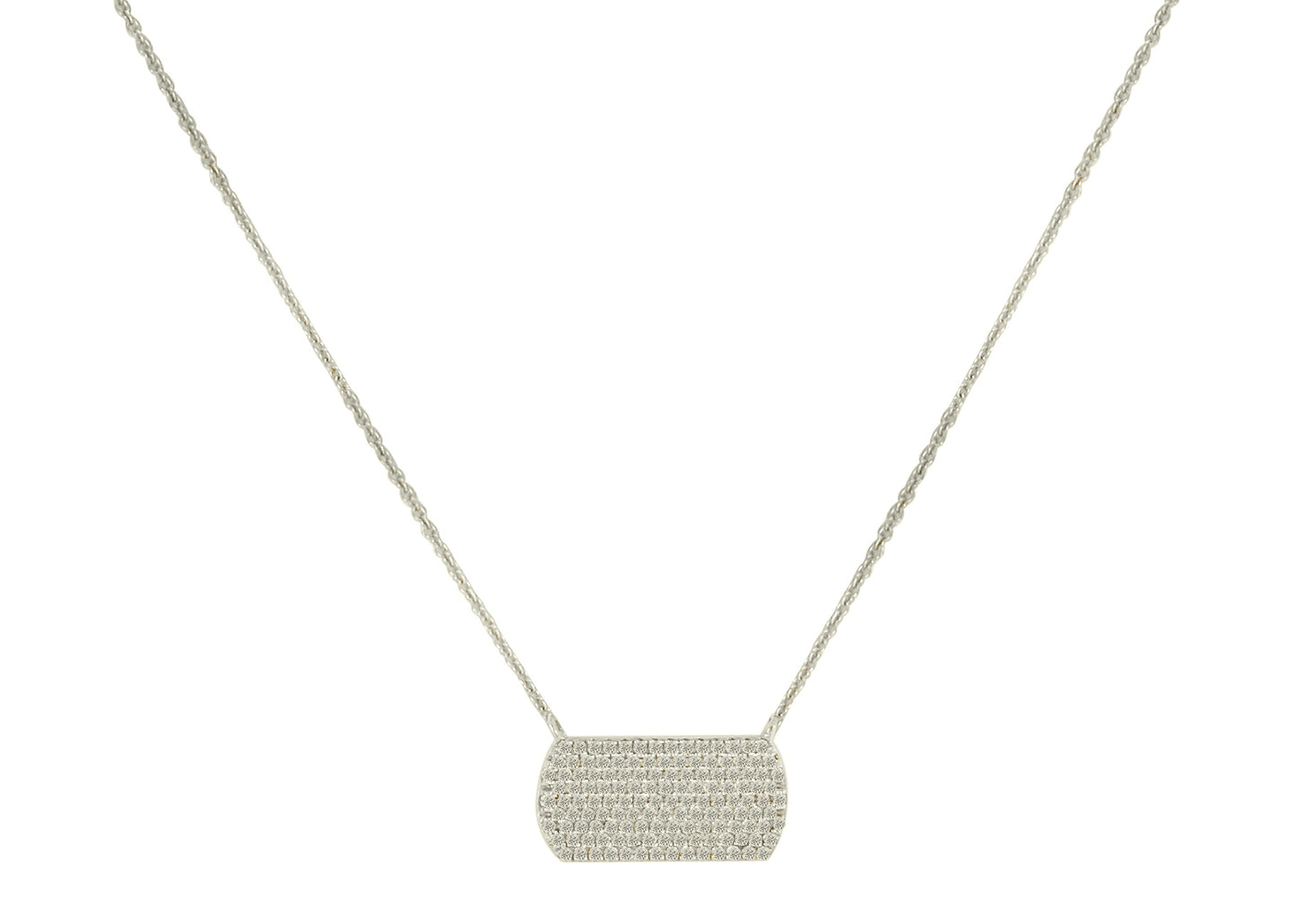 Diamond Tag Necklace